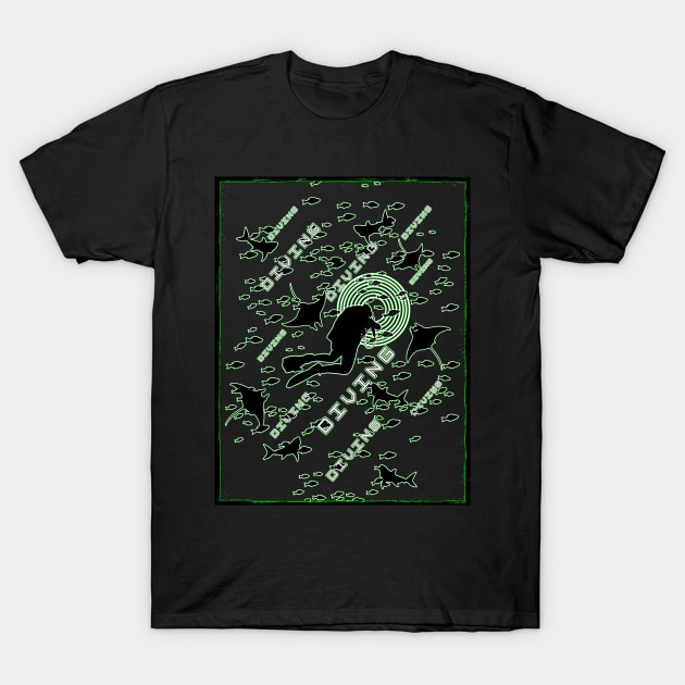 Diving scuba T-Shirt by UMF - Fwo Faces Frog